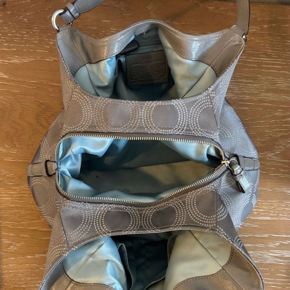 Coach Madison Dotted Op Art Maggie Shoulder Bag - Picture 9 of 10